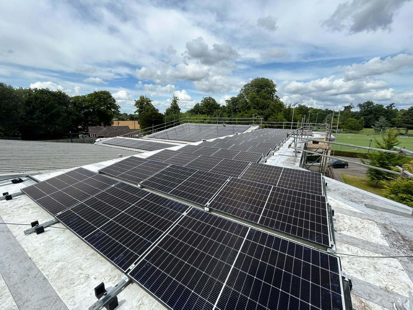 Solar power and panel installation by Powercor at Farleigh School in Hampshire