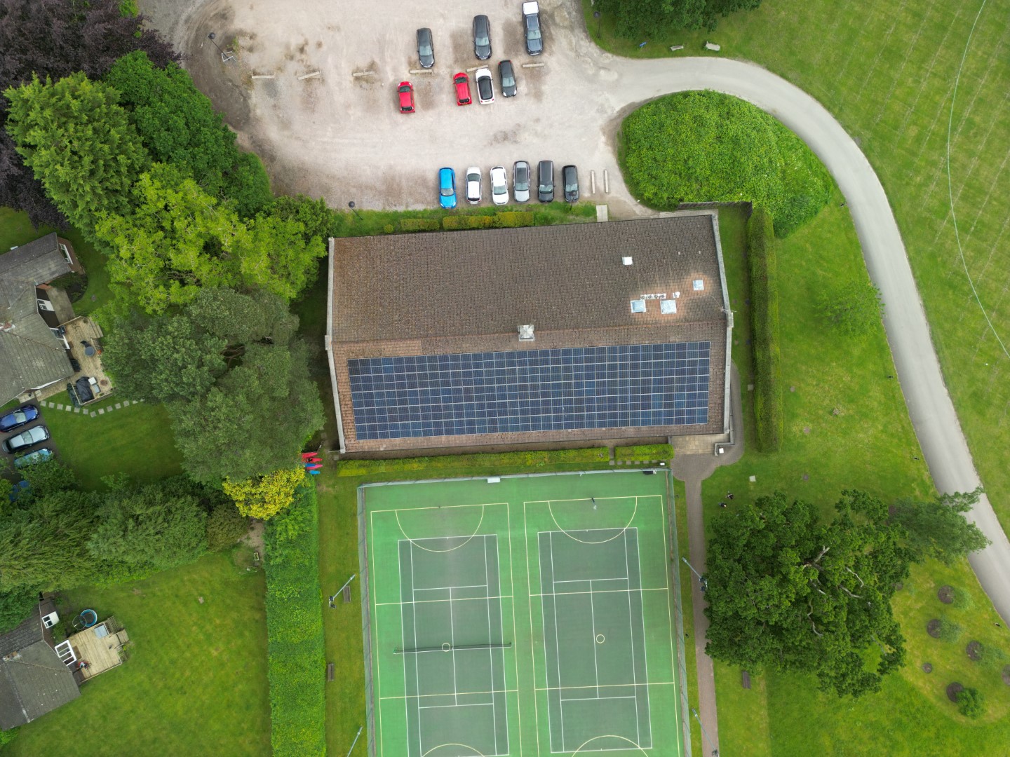 Solarpower and panel array installed by Powercor at Heathfield School, Berkshire