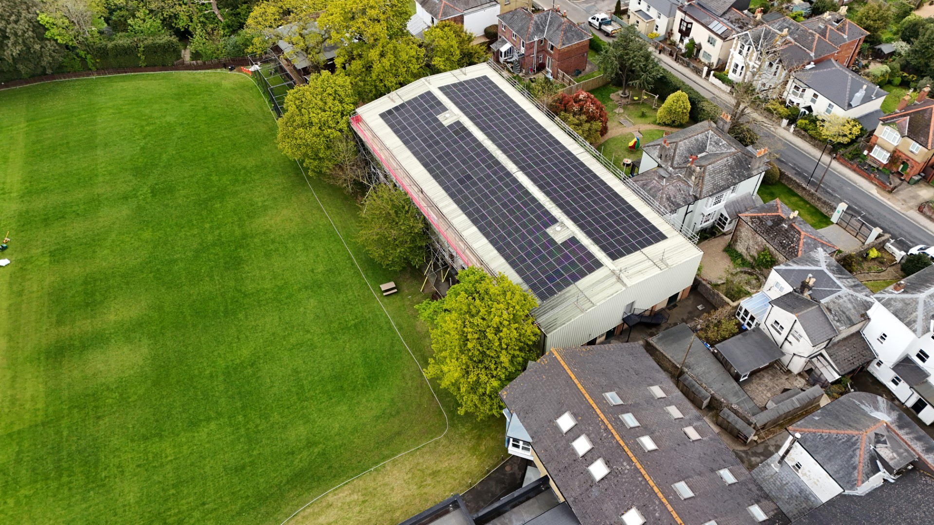 Solar power and panel installation by Powercor at Ryde School, Hampshire