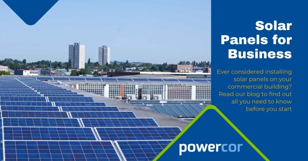 Solar panels for businesses with commercial buildings