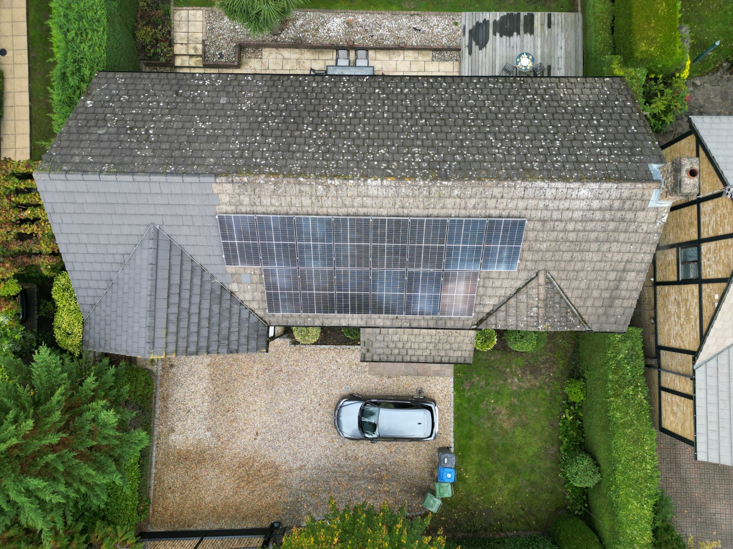 Solar power and panel installation by Powercor at a residential property in Sunningdale, Berkshire