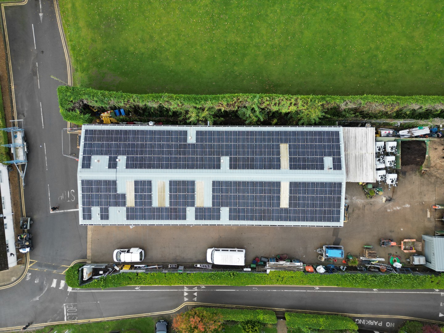 Solar power and panel installation by Powercor at St George's College, Weybridge, Surrey